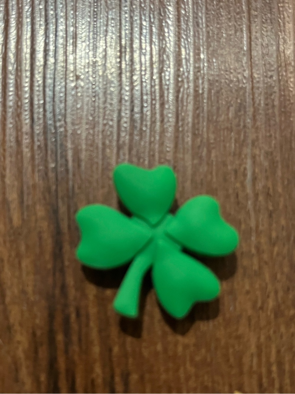 Green Four-Leaf Clover Shoe Charm